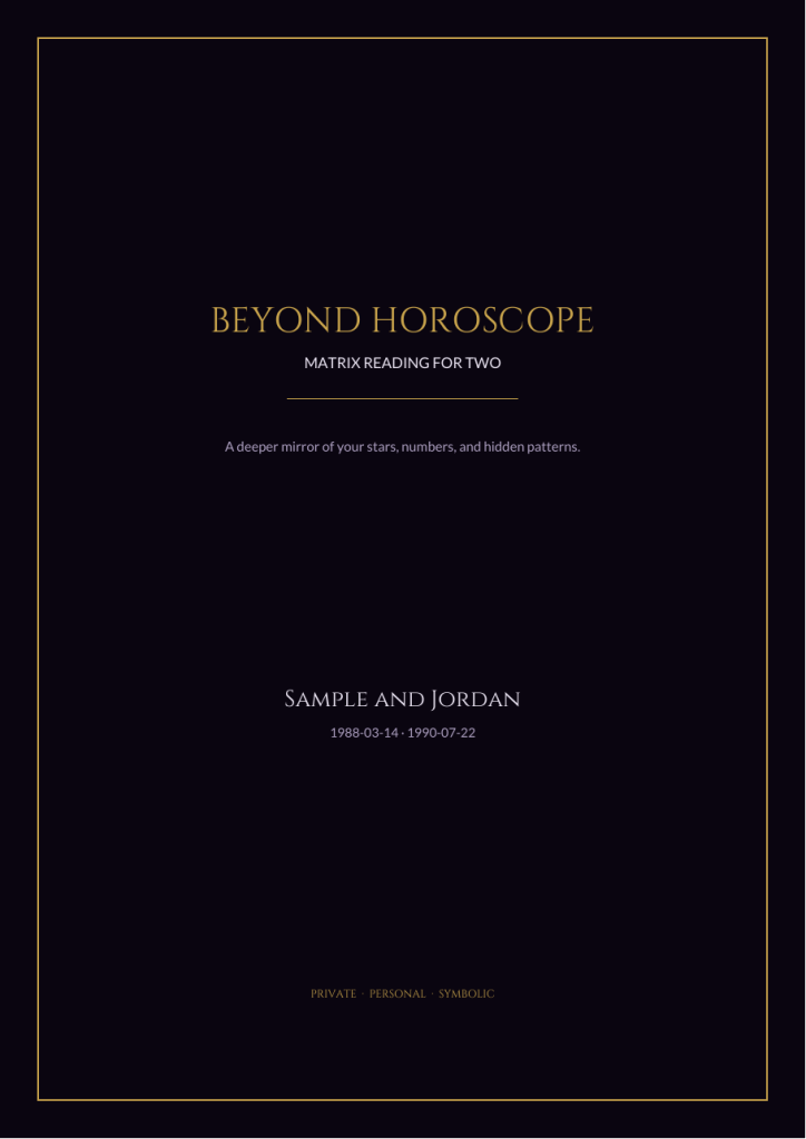 The cover of a reading for two